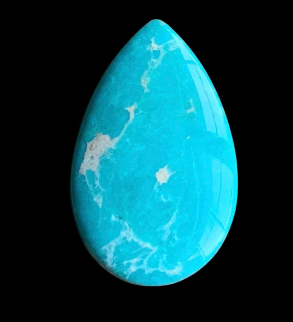 Fox Turquoise Teardrop Cabochon -Nevada Gemstone