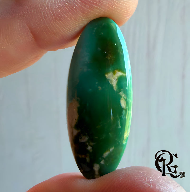 Natural Royston Turquoise Oval Green Cabochon