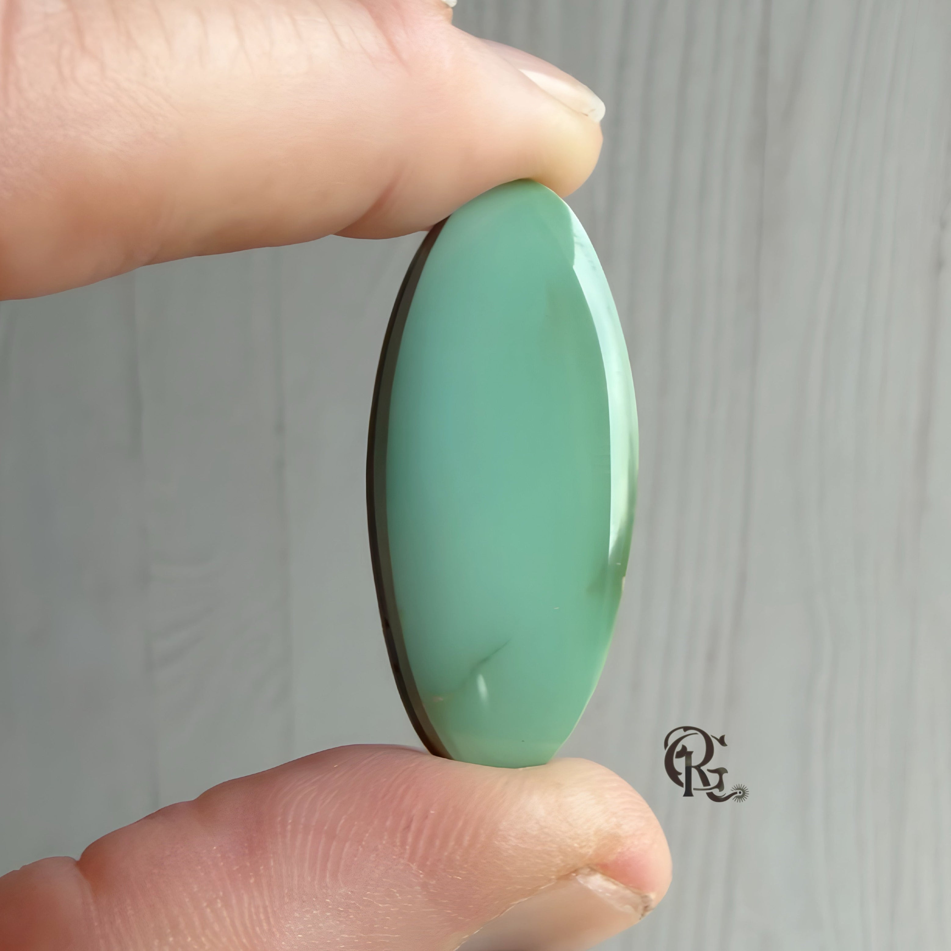 Royston Turquoise High Grade Light Green Long Oval Cabochon-Nevada Gemstone