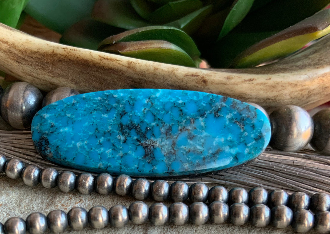 Kingman Turquoise Long Oval Cabochon