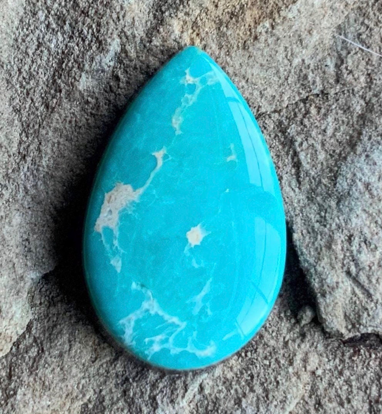 Fox Turquoise Teardrop Cabochon -Nevada Gemstone
