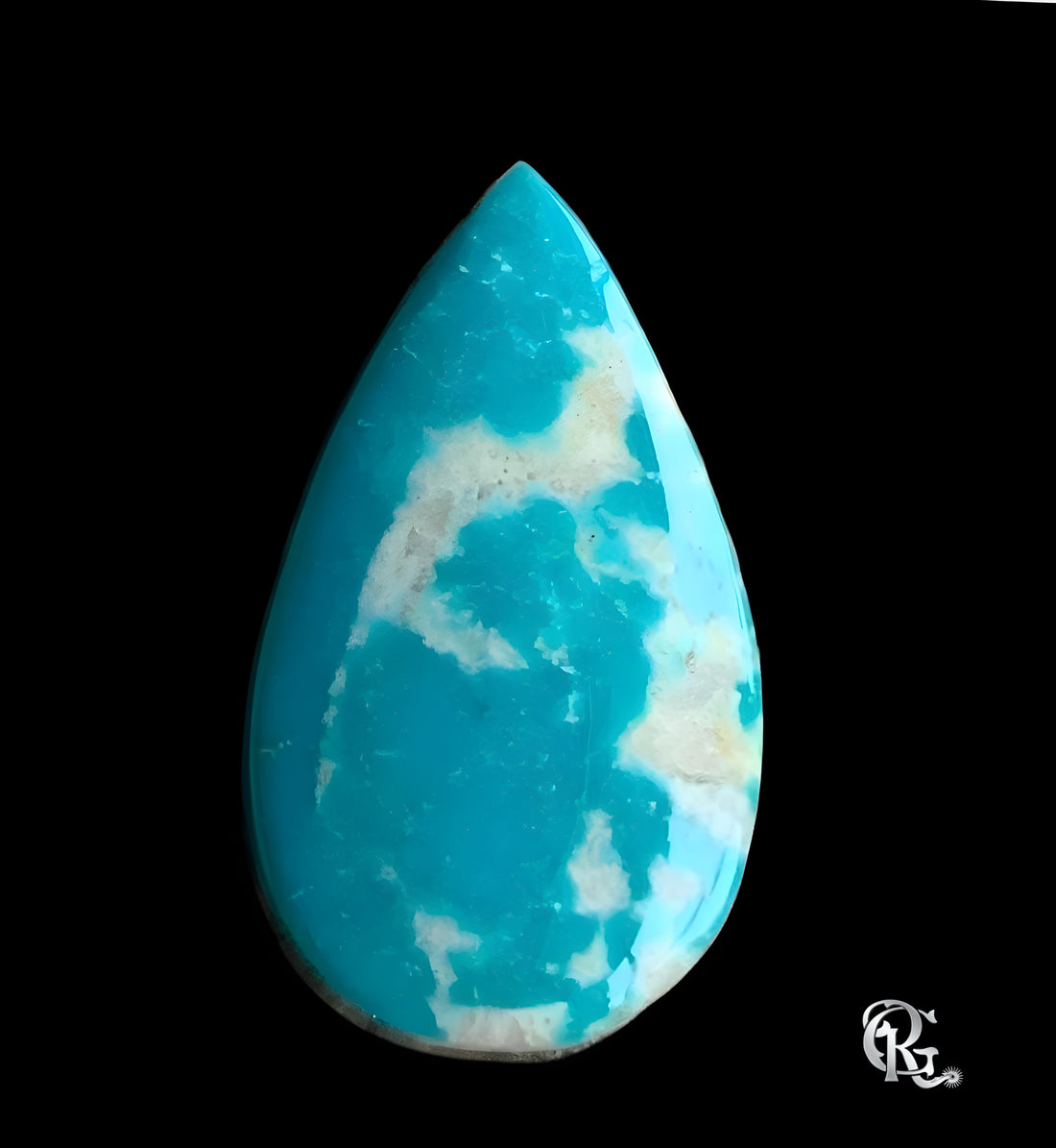 Fox Turquoise Teardrop Cabochon   #F222