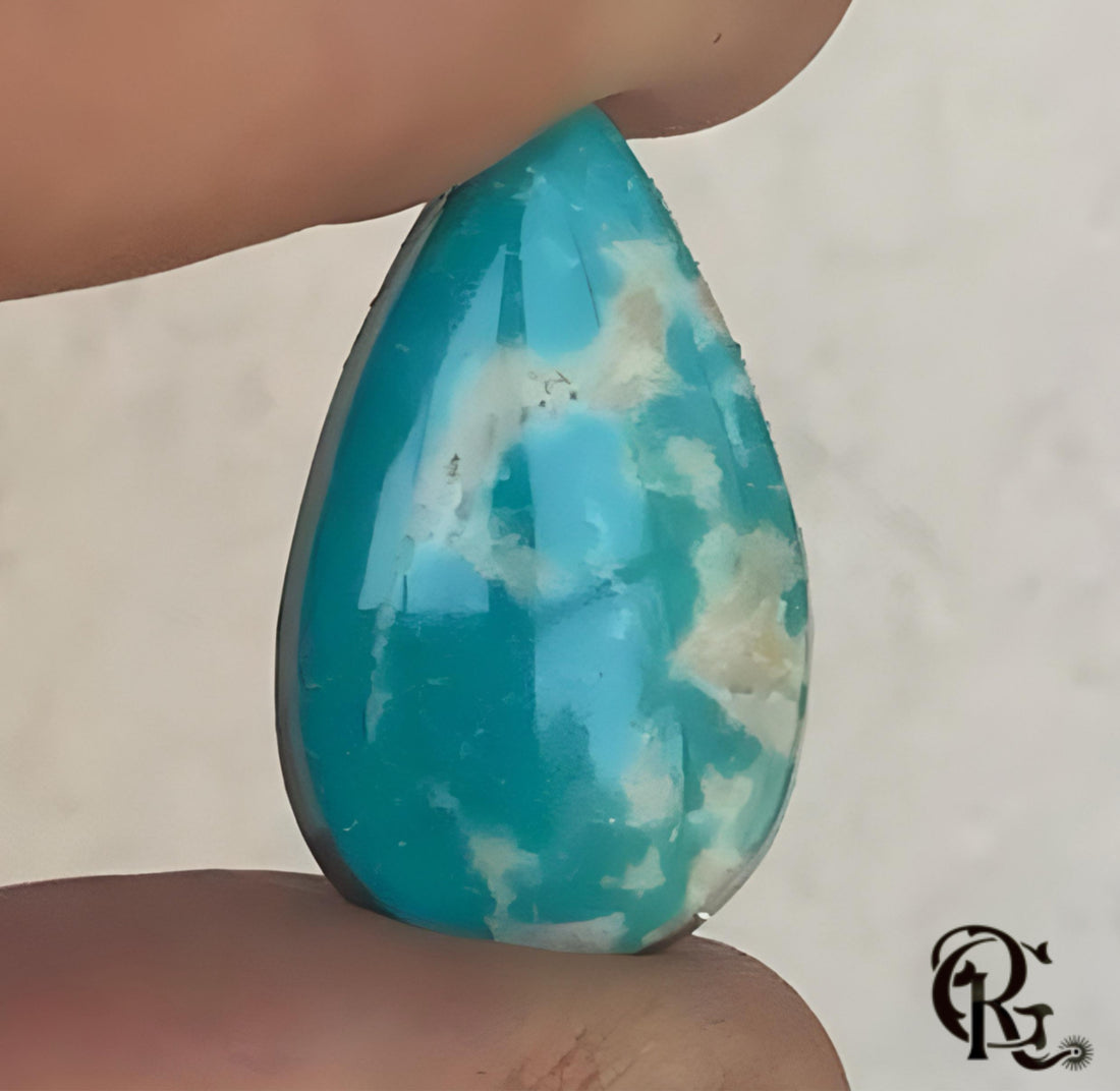 Fox Turquoise Teardrop Cabochon   #F222
