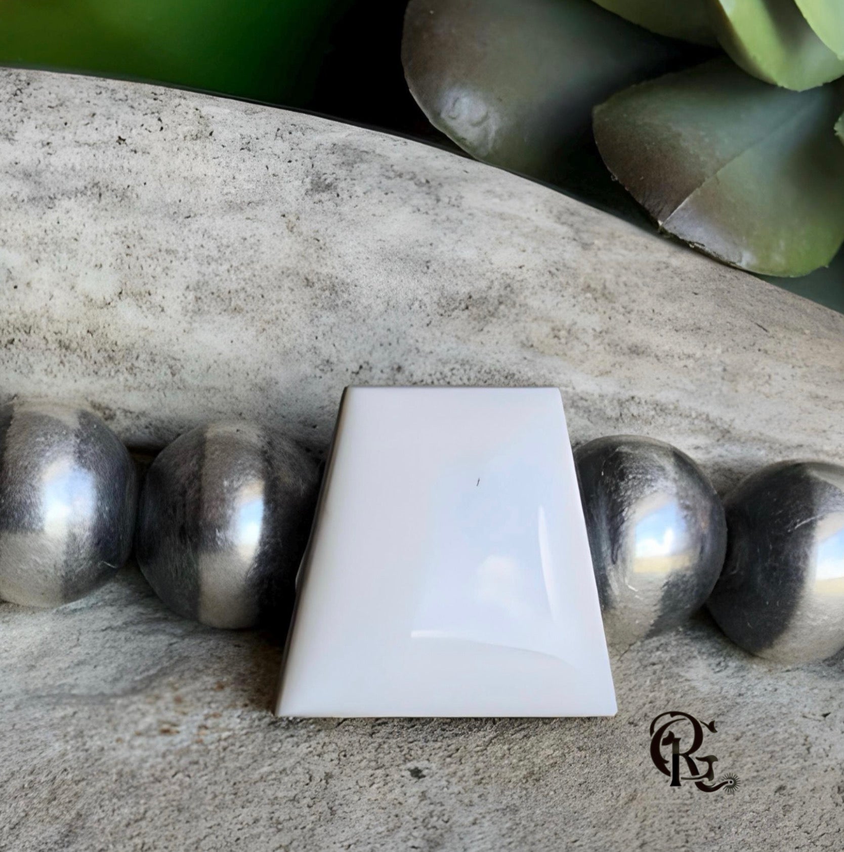 Natural White Buffalo Cabochon