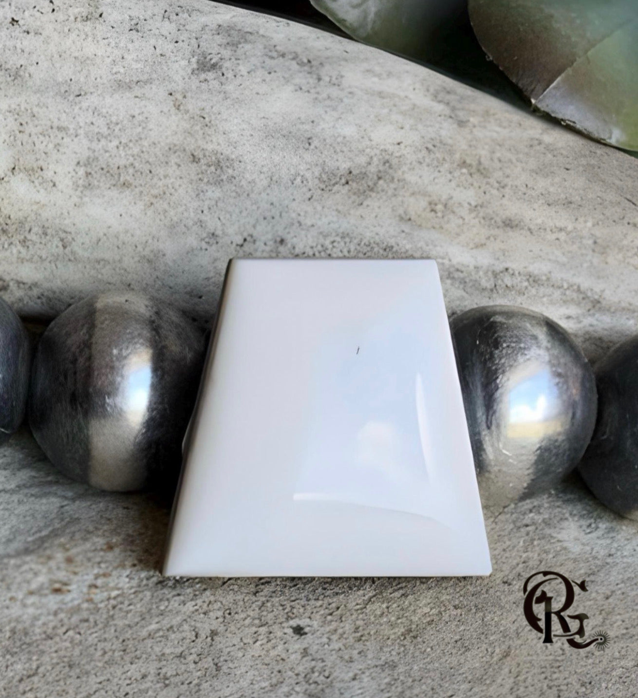 Natural White Buffalo Cabochon