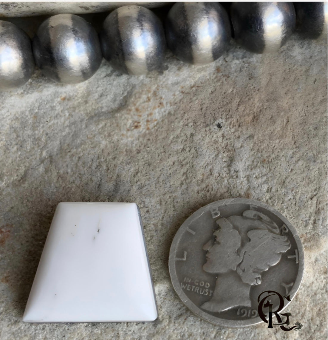 Natural White Buffalo Cabochon