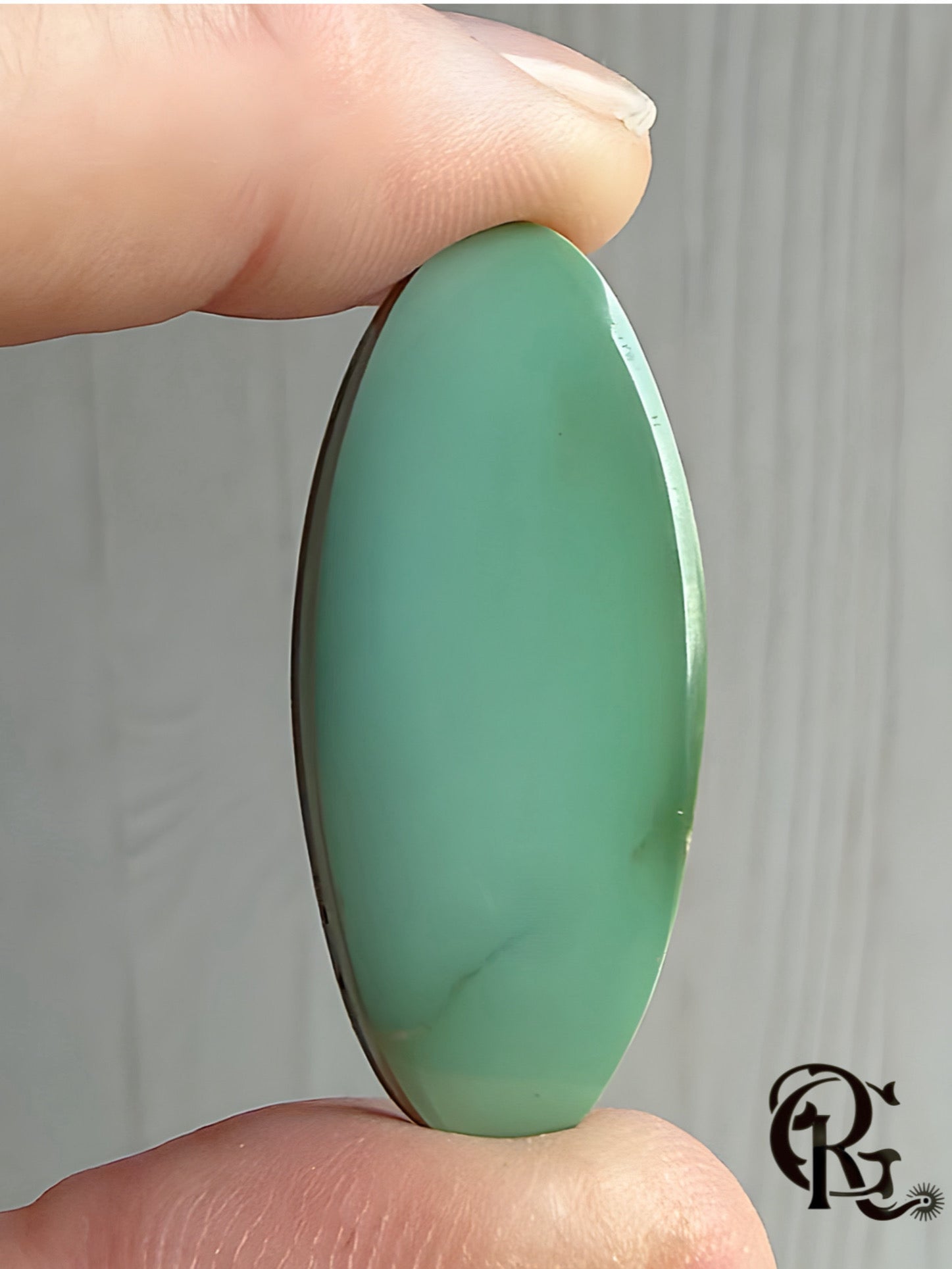 Royston Turquoise High Grade Light Green Long Oval Cabochon-Nevada Gemstone