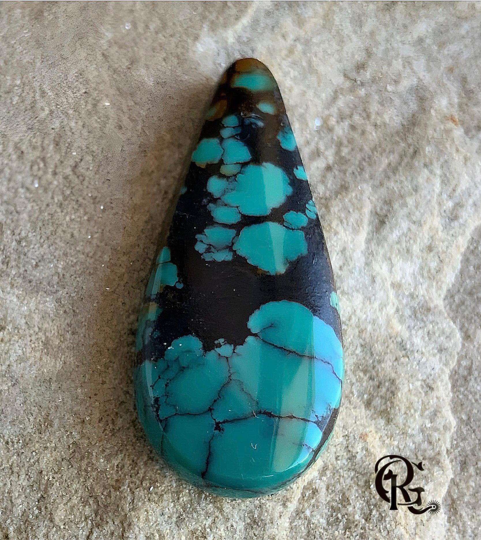Bao Canyon Turquoise Cabochon-Hubei Province Gemstone #BC188