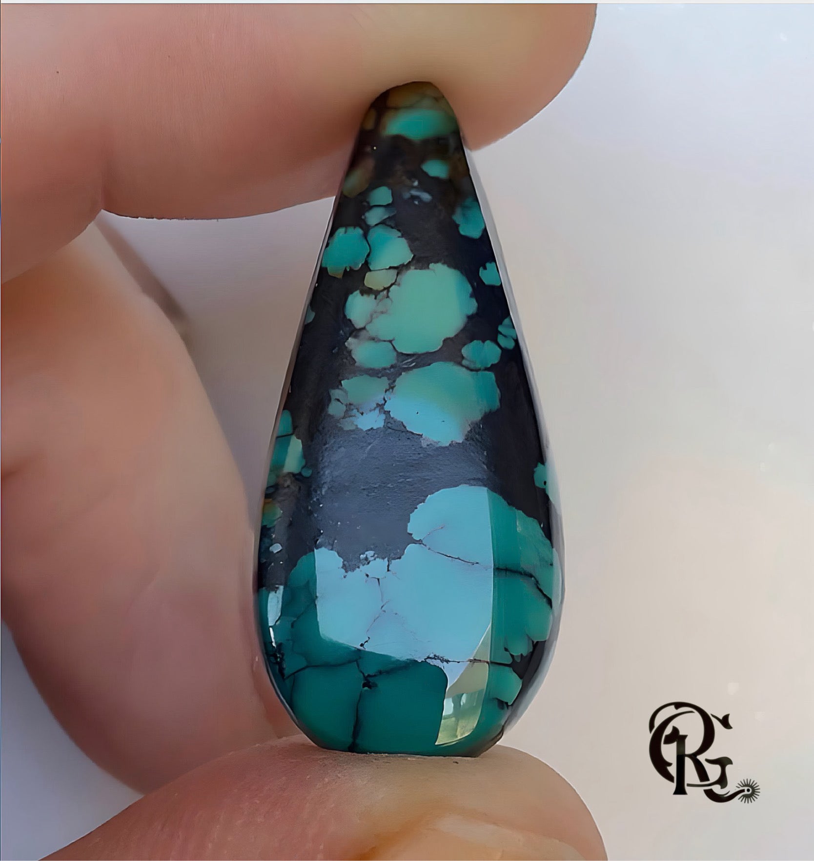 Bao Canyon Turquoise Cabochon-Hubei Province Gemstone #BC188