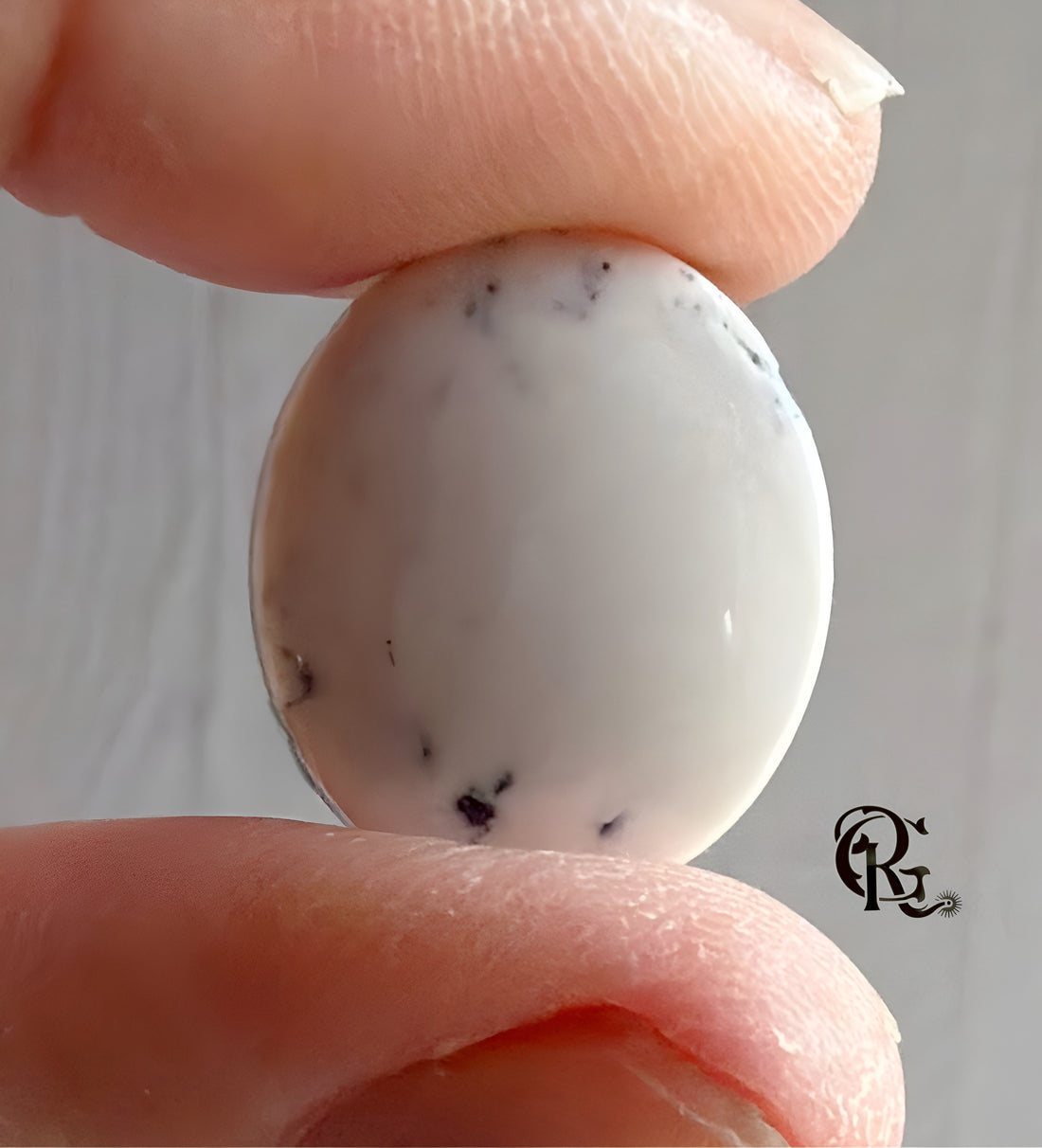 Natural White Buffalo Oval Cabochon #WB37