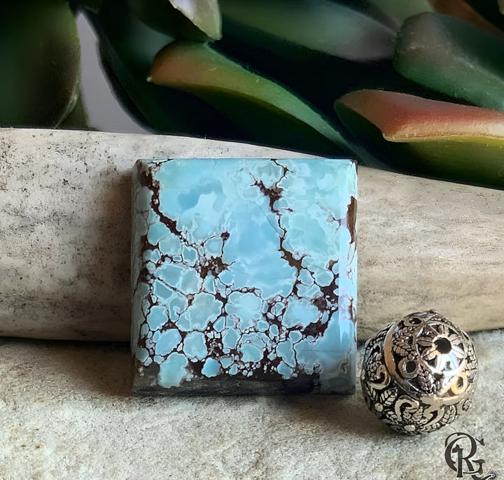 Gobi Turquoise Square Cabochon