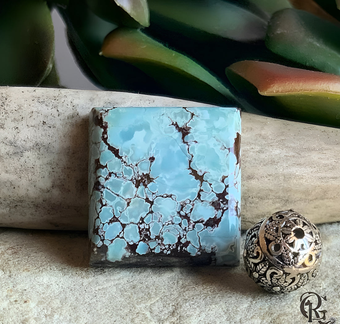 Gobi Turquoise Square Cabochon