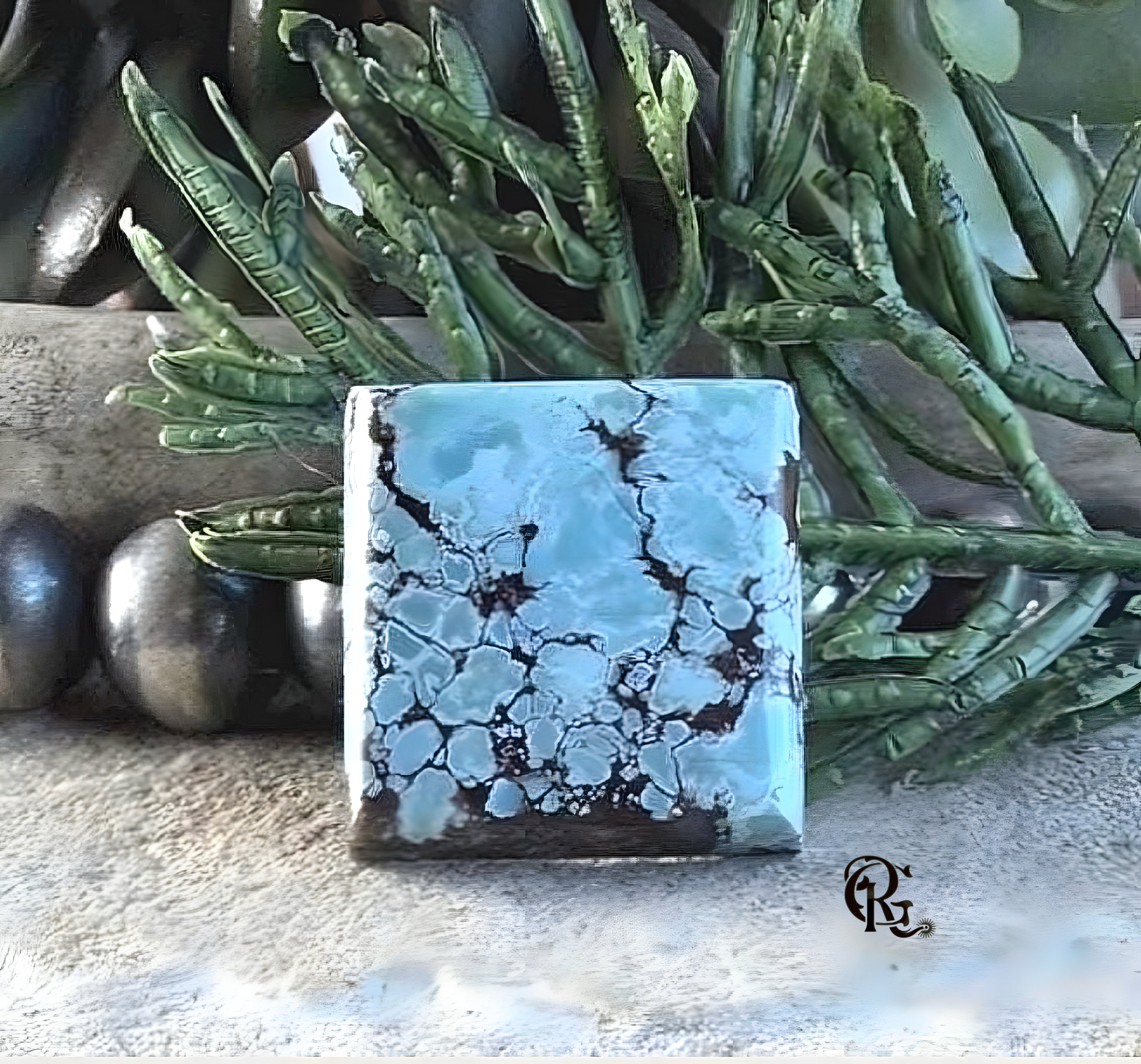 Gobi Turquoise Square Cabochon
