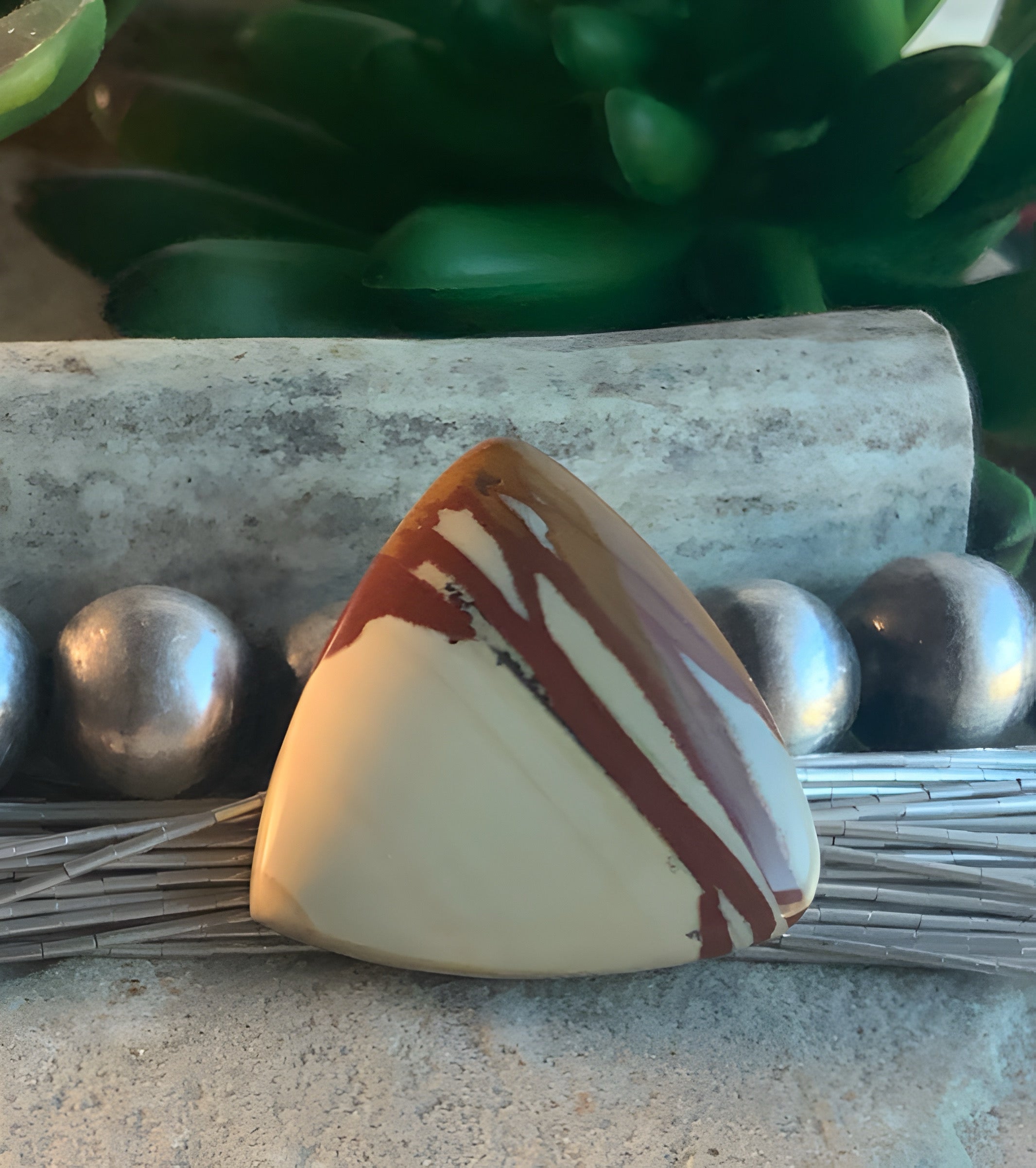 Owyhee Jasper Triangle Cabochon
