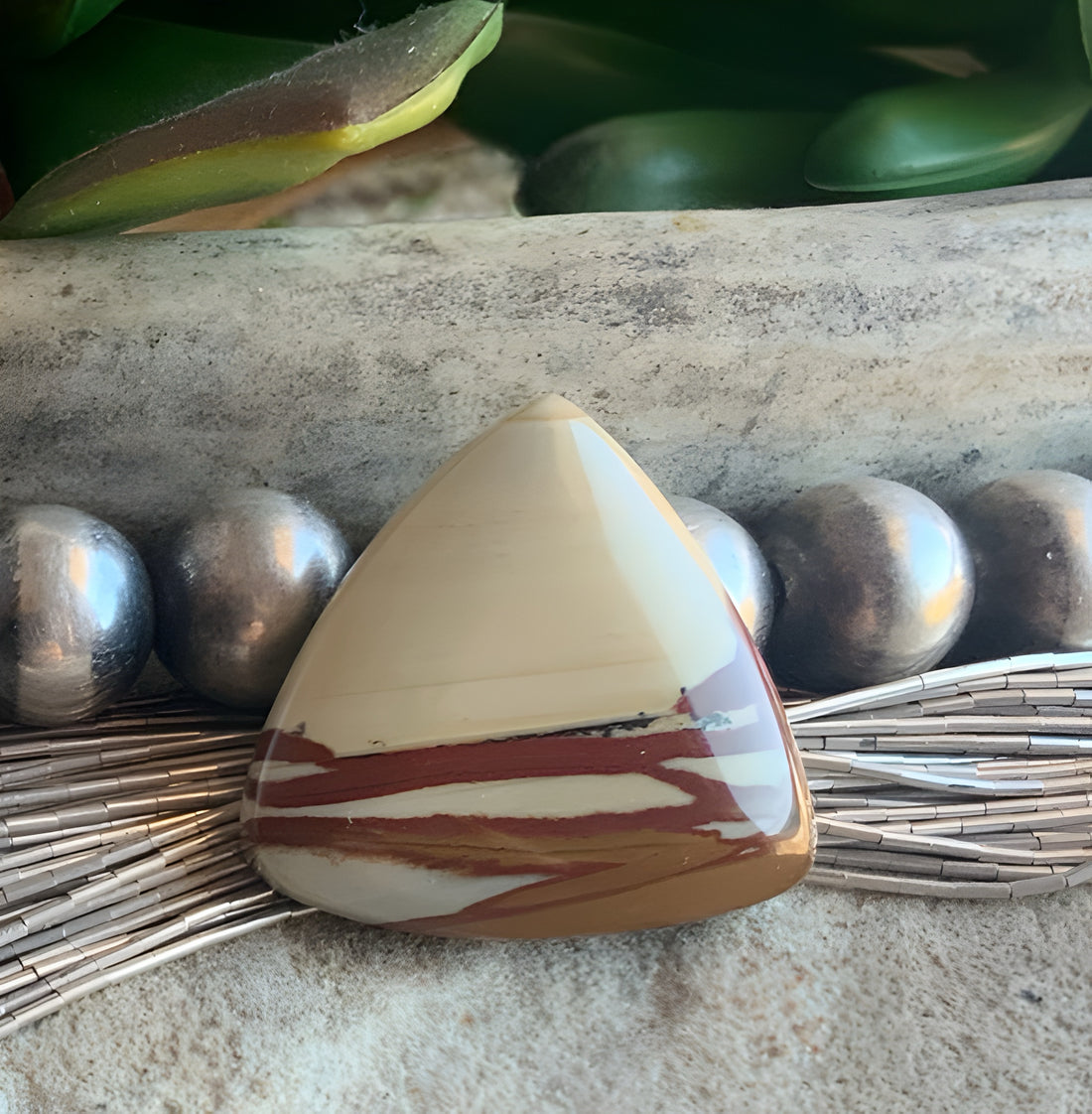 Owyhee Jasper Triangle Cabochon