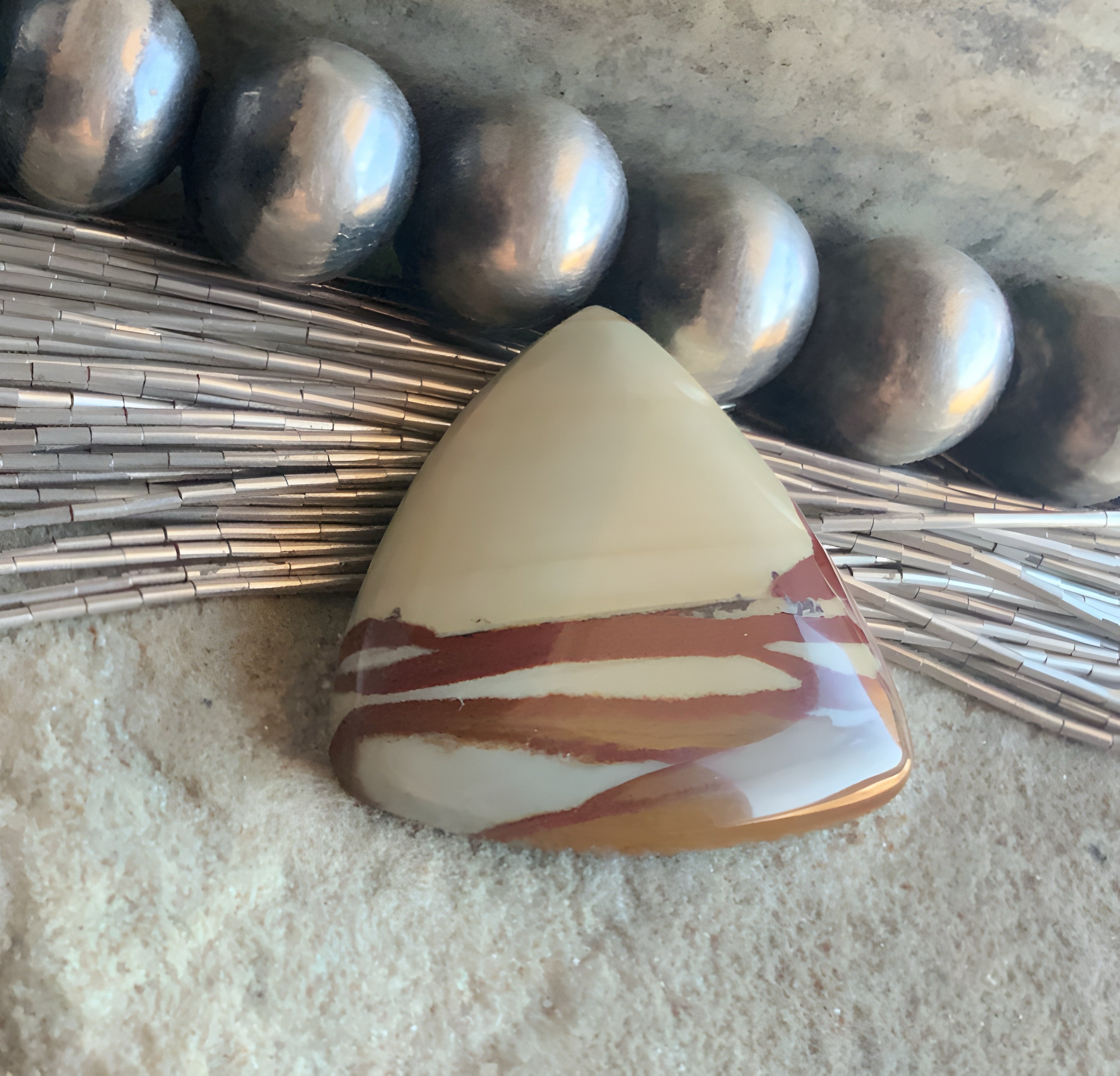 Owyhee Jasper Triangle Cabochon