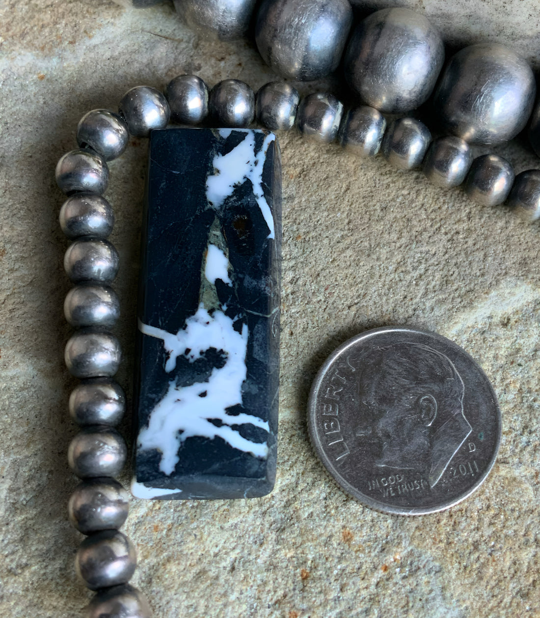 Natural White Buffalo Rectangle Cabochon-Nevada Gemstone — Ranch Gypsy