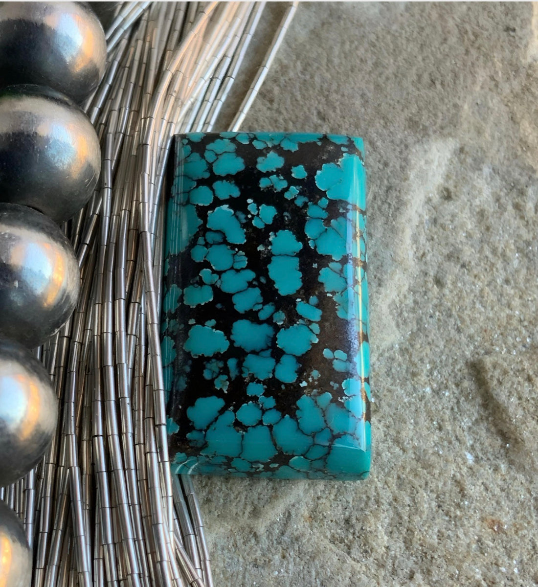 Bao Canyon Turquoise Rectangular Cabochon