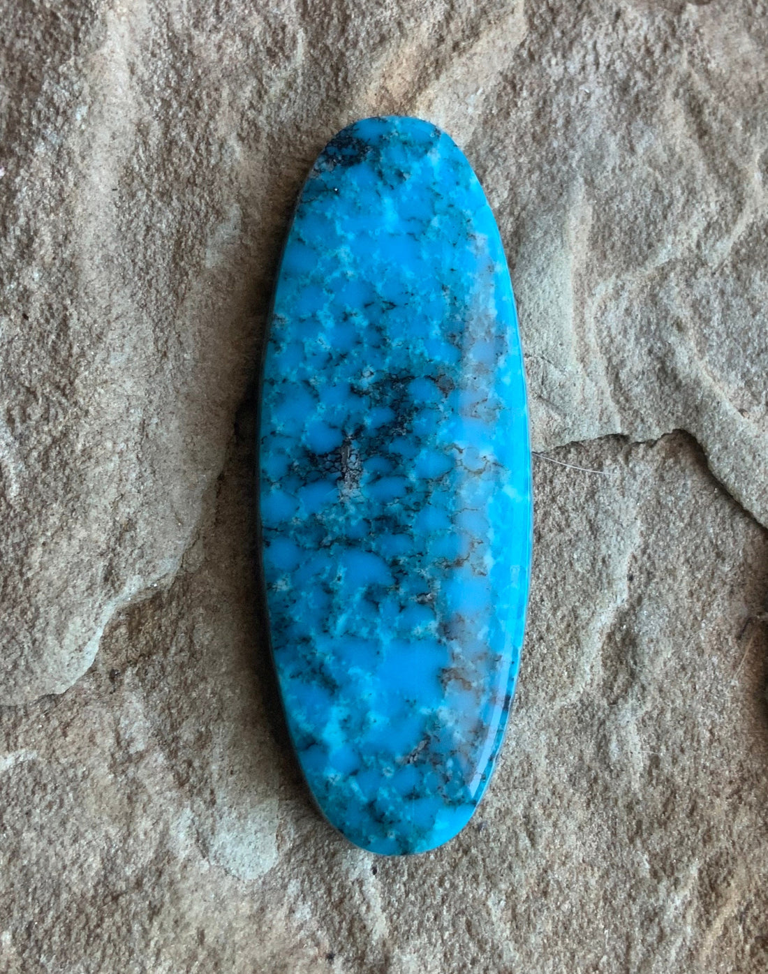 Kingman Turquoise Long Oval Cabochon