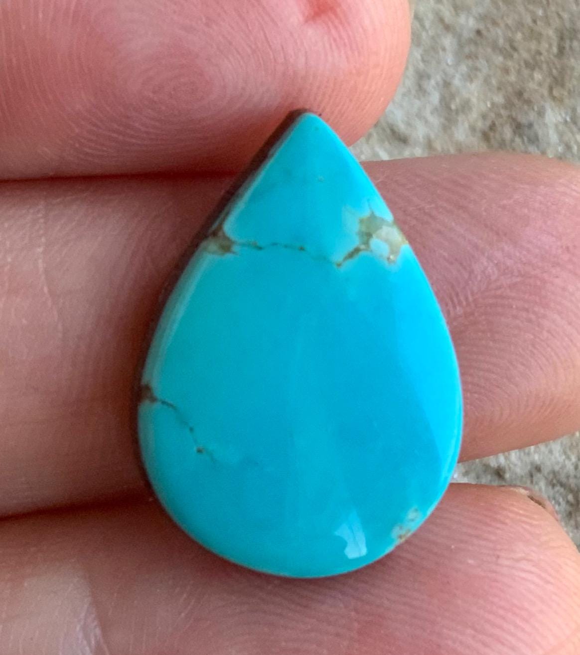 Royston Turquoise Blue Teardrop Cabochon #R298
