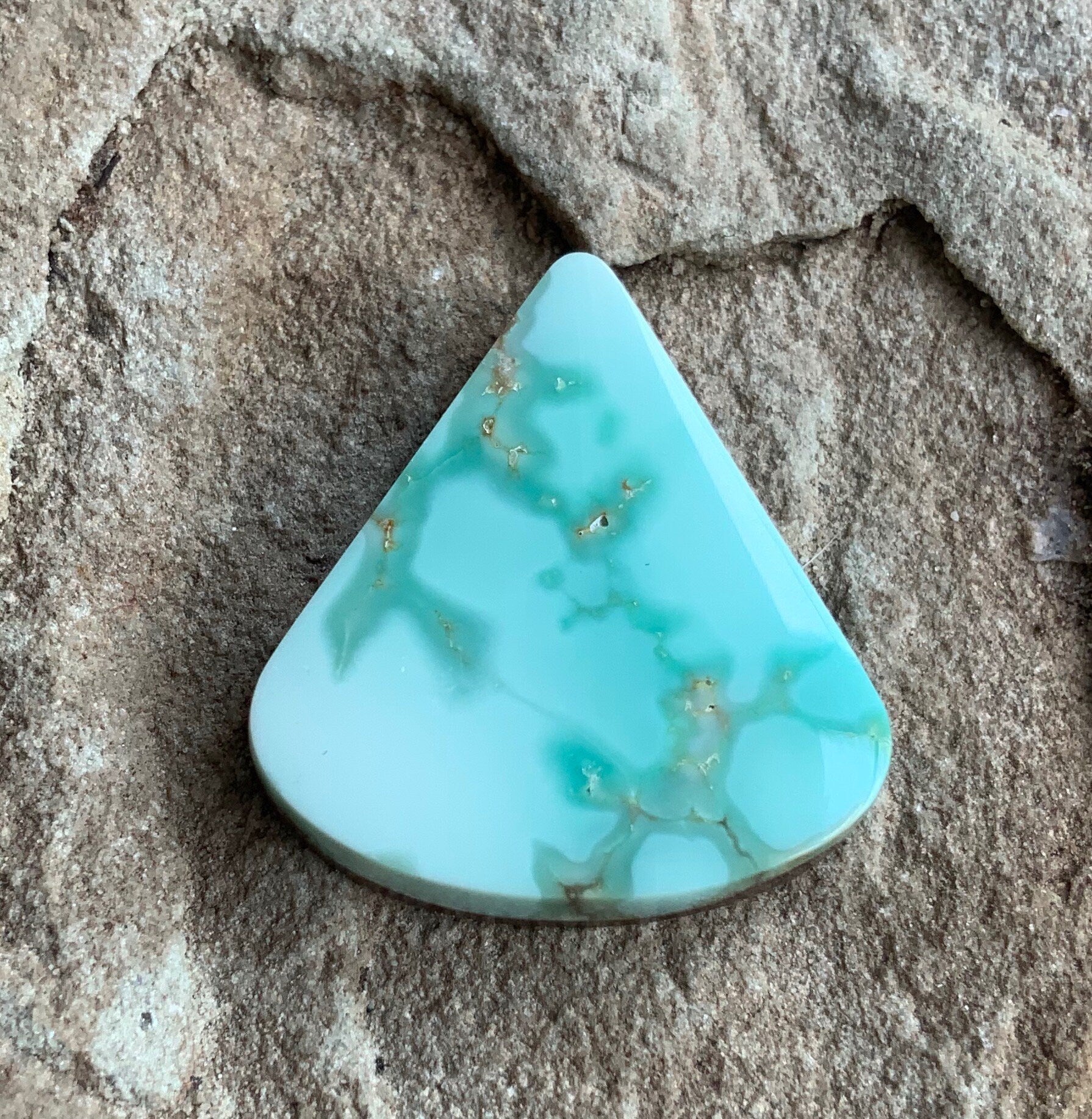 Carico Lake Turquoise Cabochon or Polished Stone Cab #42