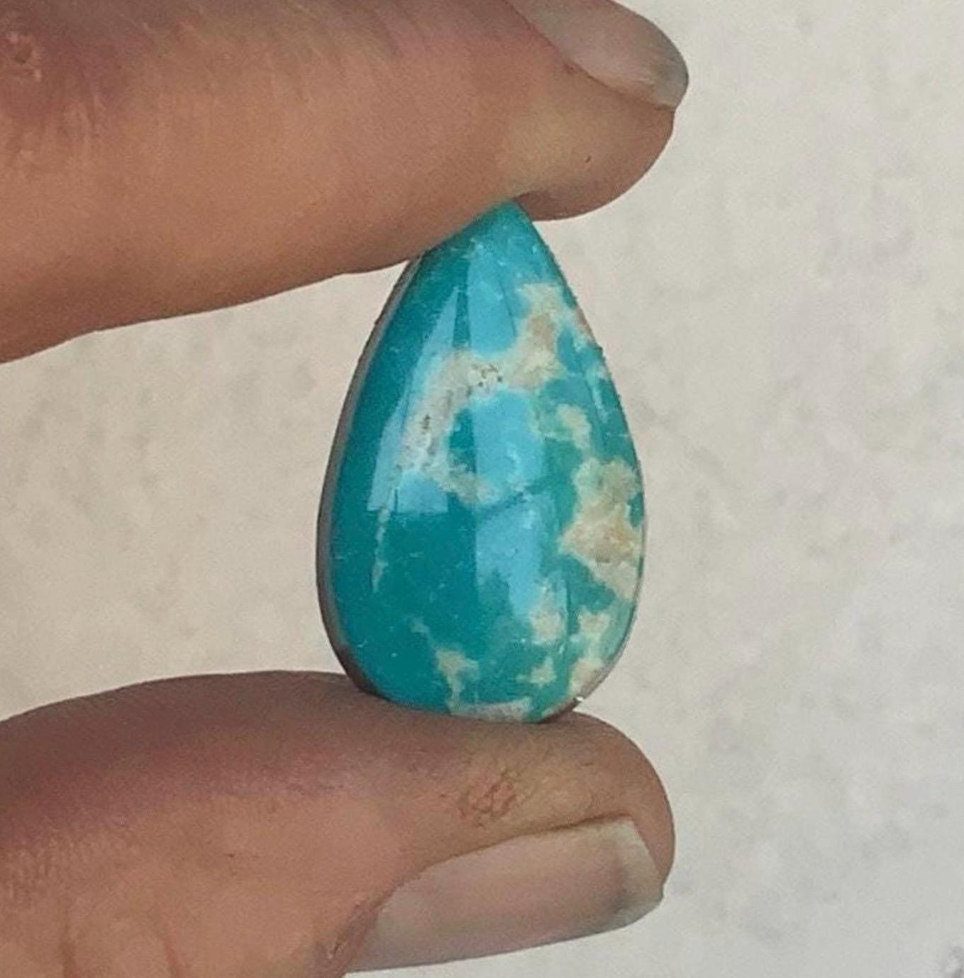 Fox Turquoise Teardrop Cabochon   #F222