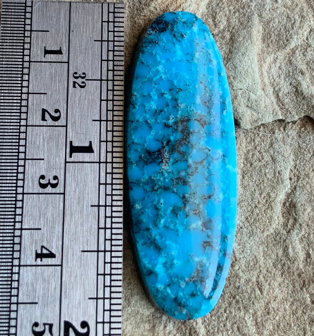 Kingman Turquoise Long Oval Cabochon