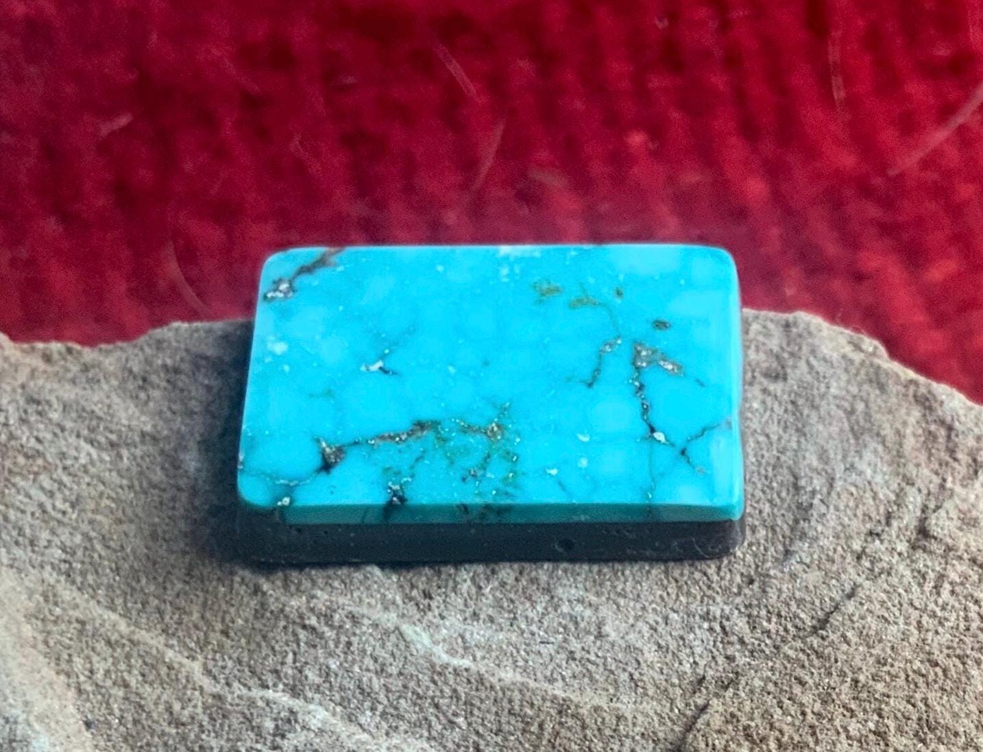 Royston Turquoise Large Blue Rectangular Cabochon #R8