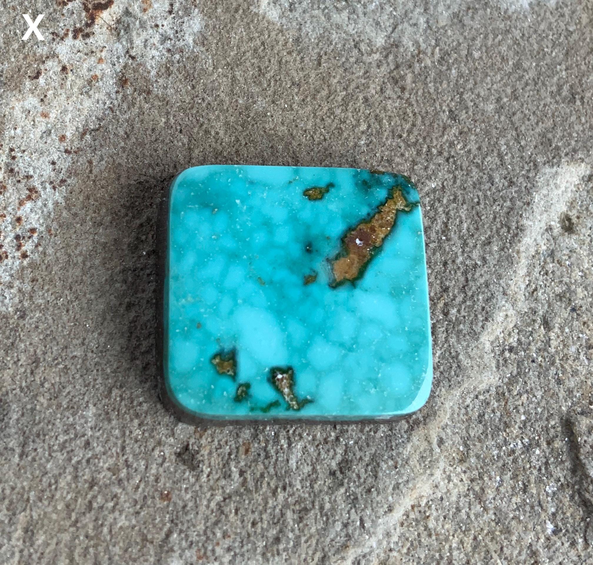 Beautiful Natural Blue Square Turquoise Mountain Turquoise Cabochon