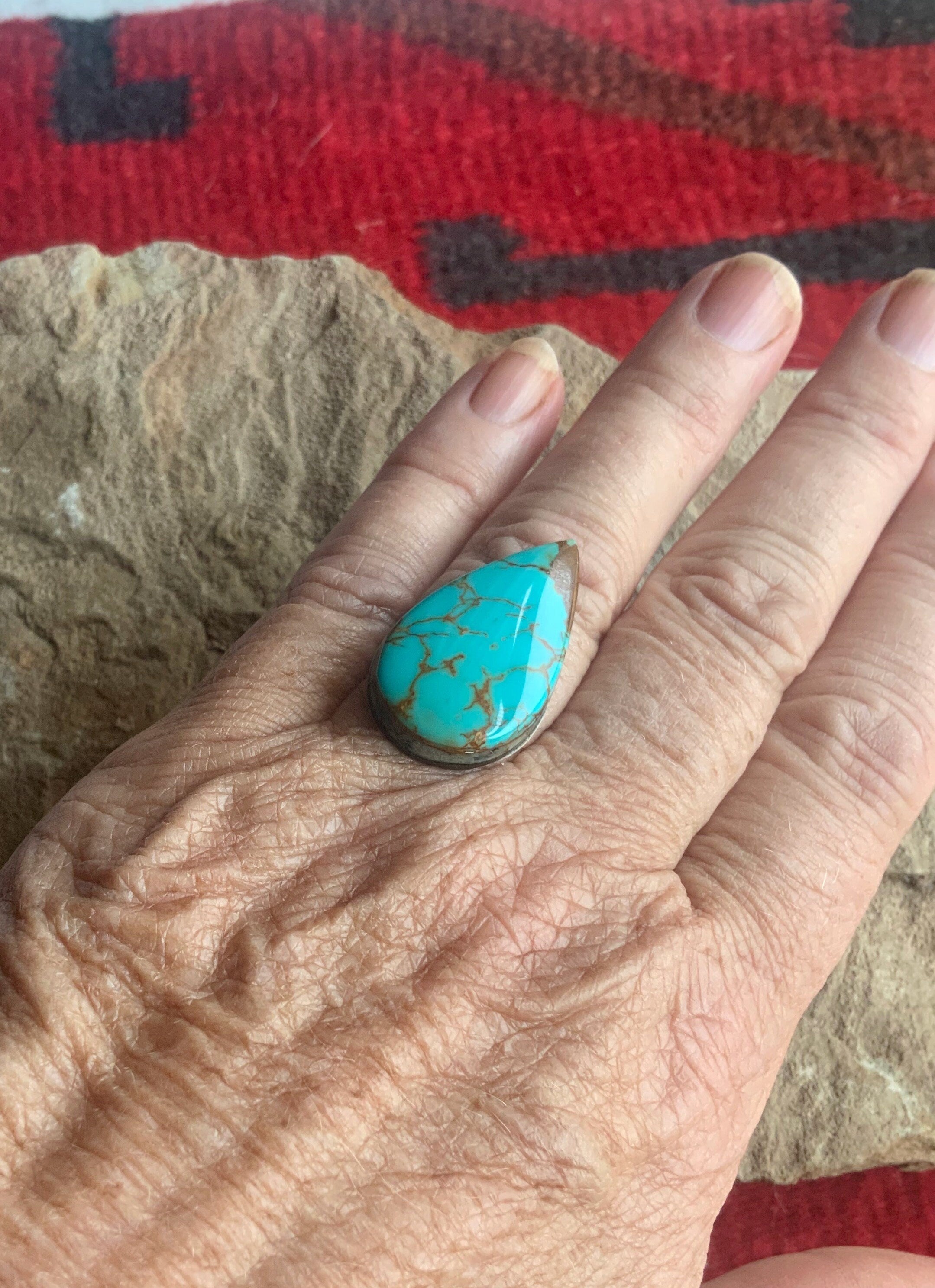 Royston Turquoise Teardrop Cabochon #R138