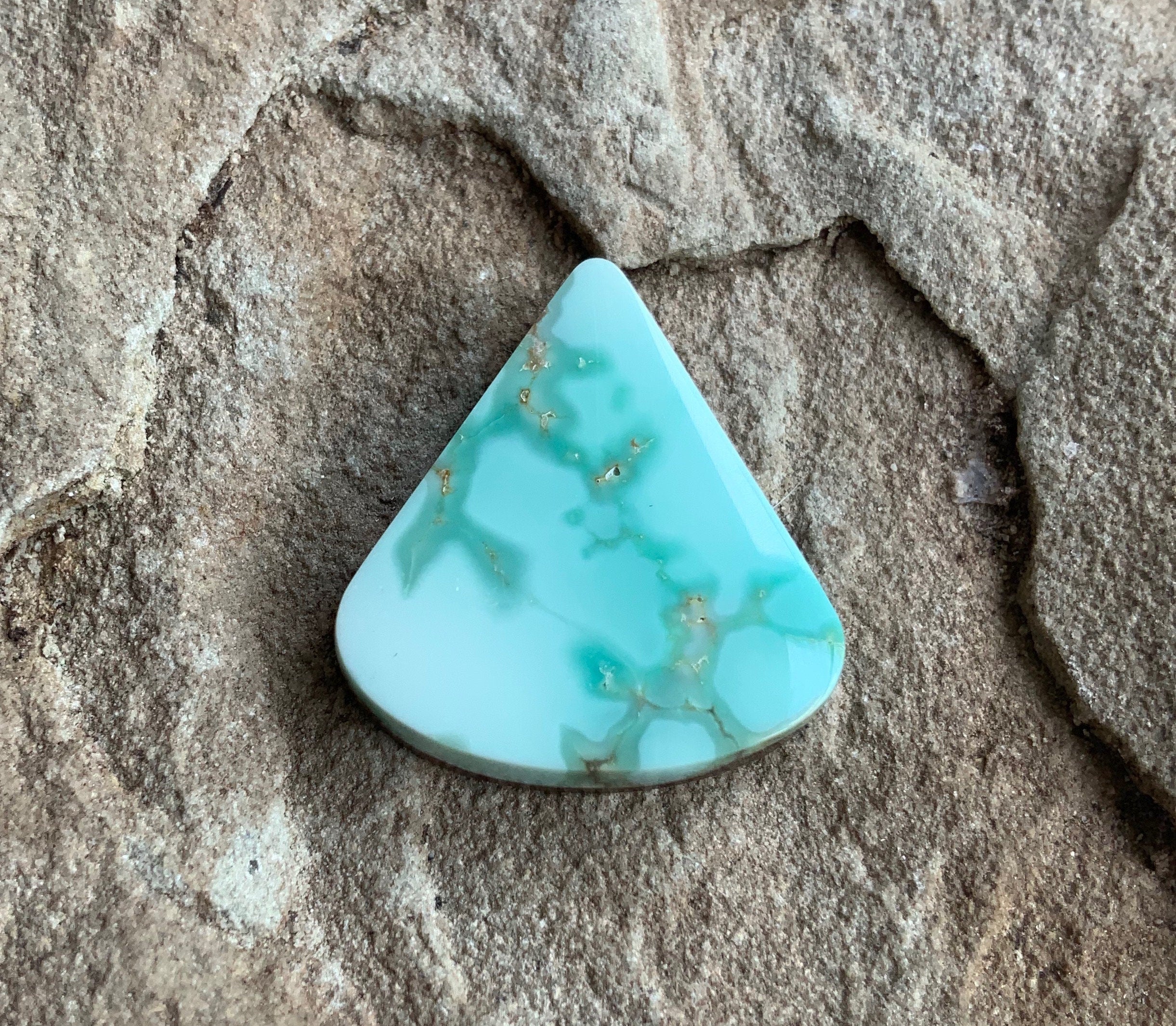 Carico Lake Turquoise Cabochon or Polished Stone Cab #42