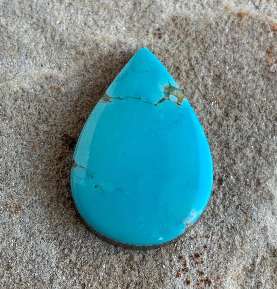Royston Turquoise Blue Teardrop Cabochon #R298