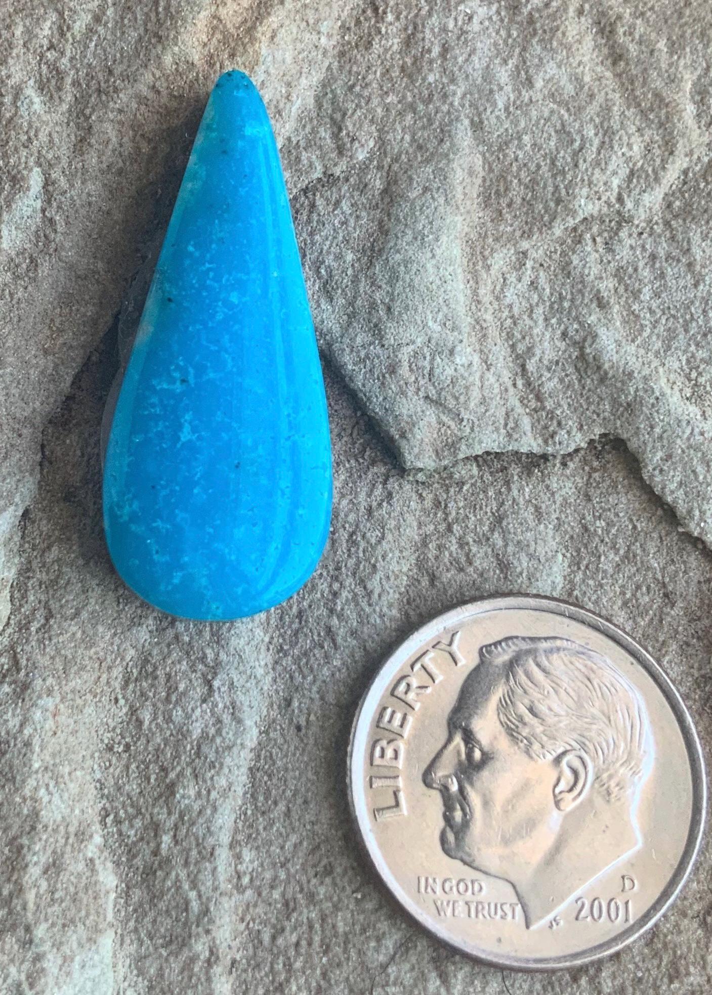 Kingman Turquoise Teardrop Cabochon