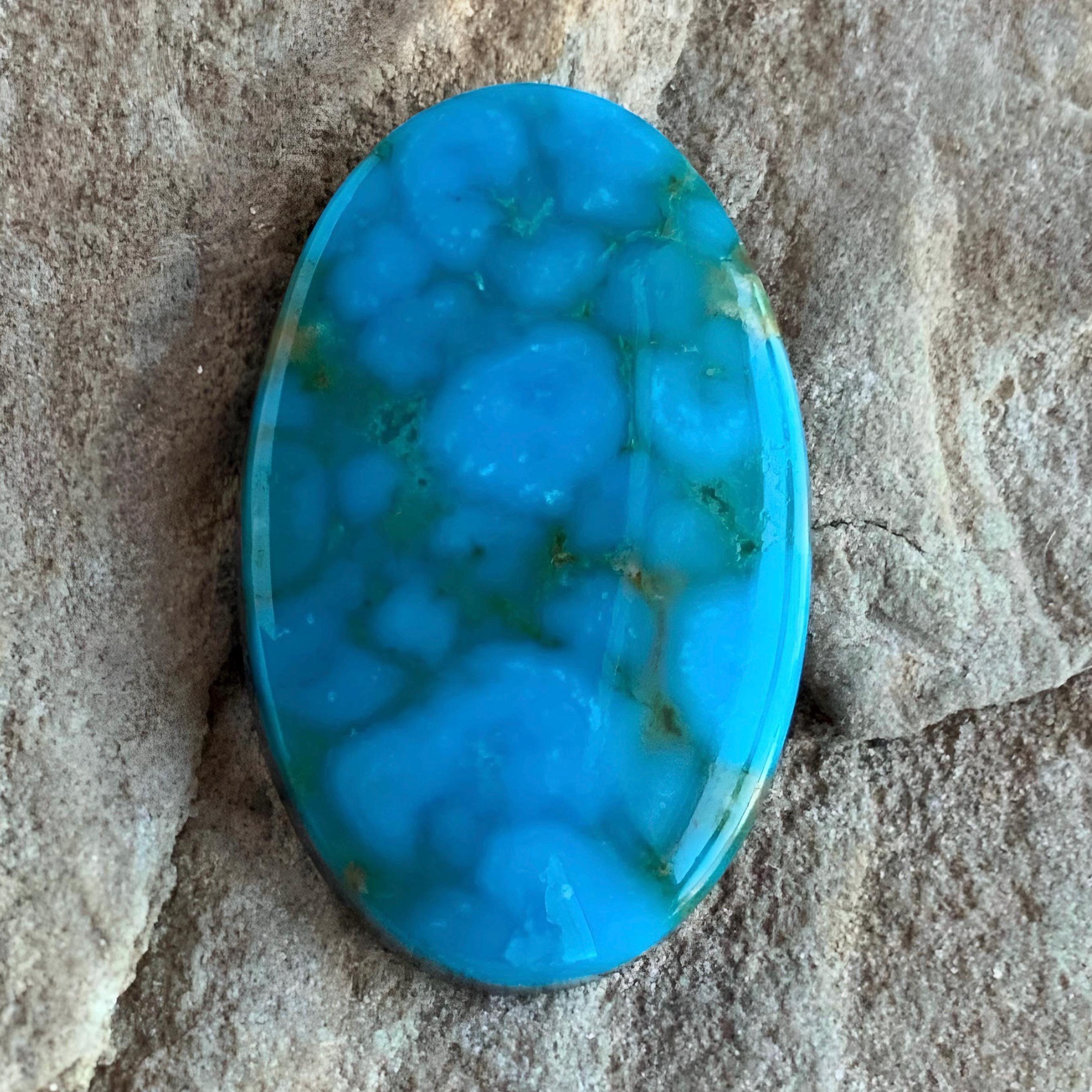 Turquoise Mountain Turquoise Blue Oval Cabochon