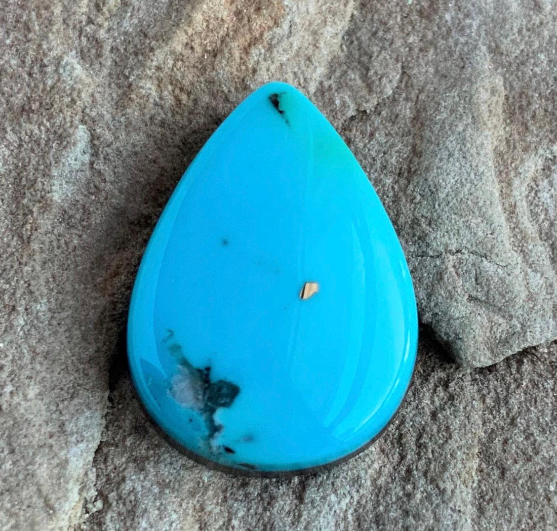 Ithaca Peak Turquoise Teardrop Cabochon
