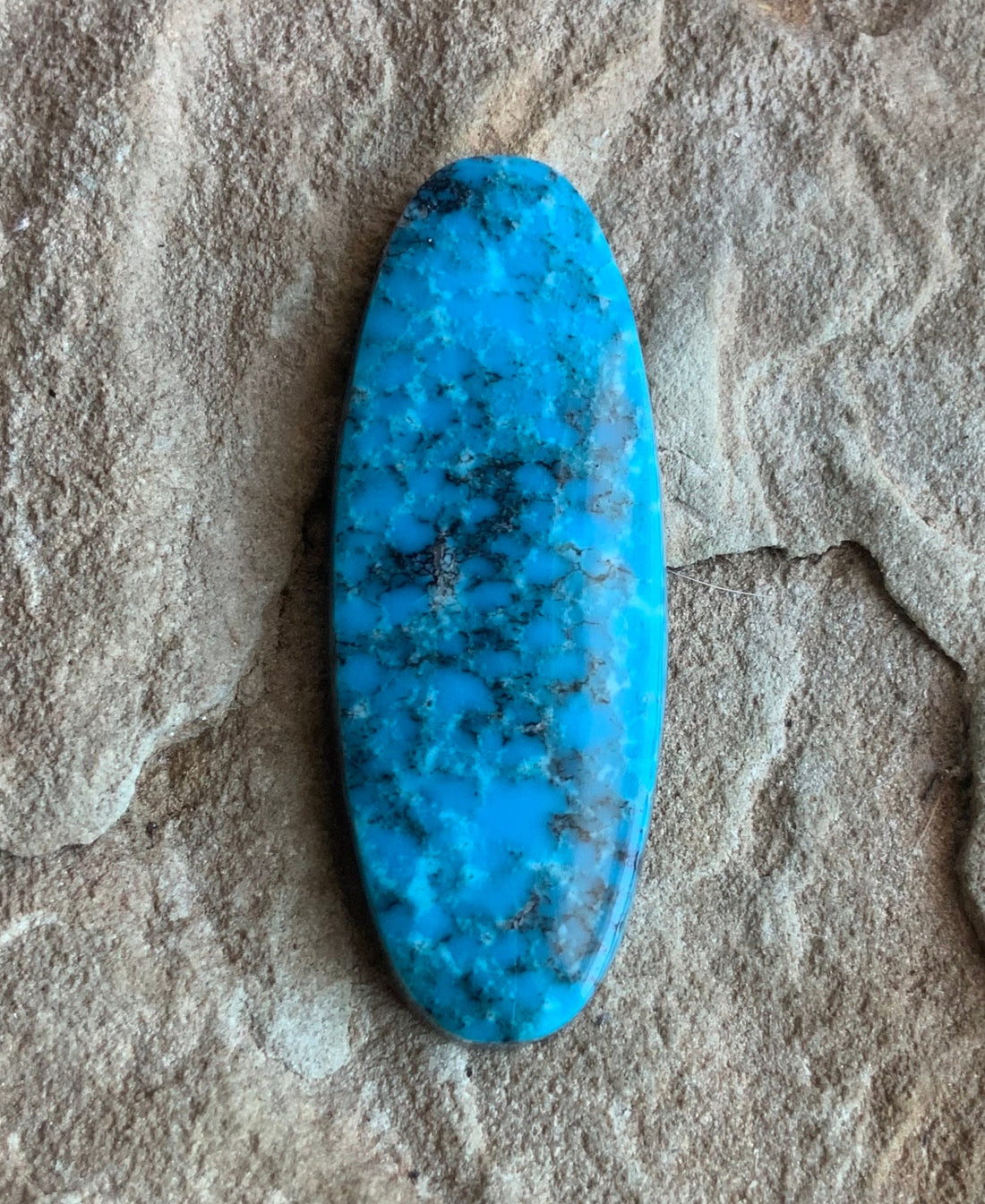 Kingman Turquoise Long Oval Cabochon