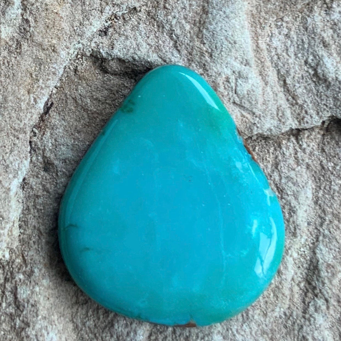 Royston Blue Turquoise Triangular Cabochon