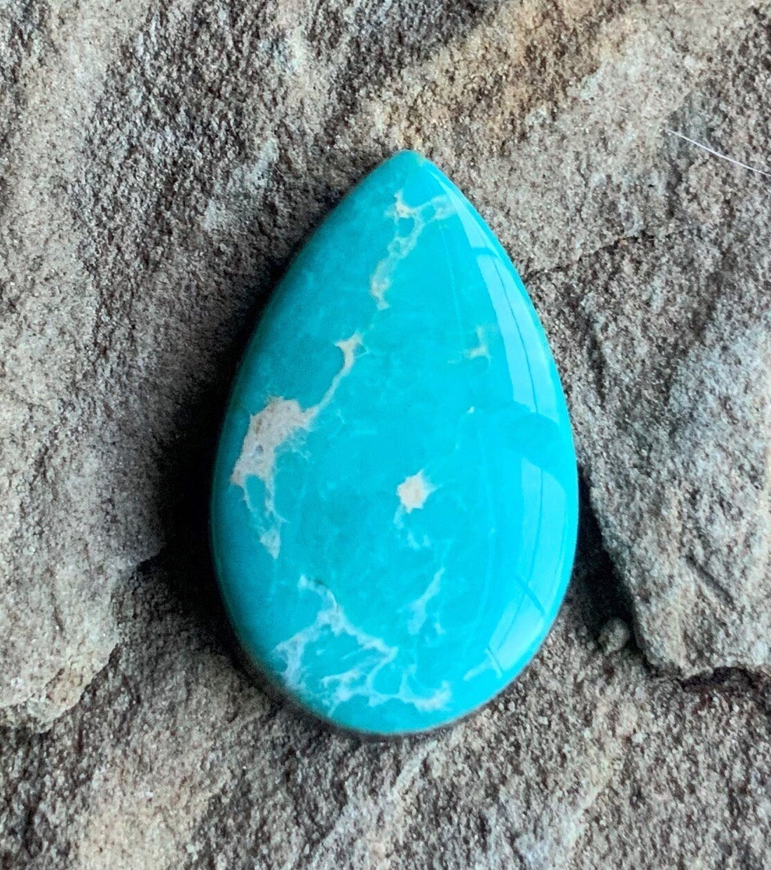 Fox Turquoise Teardrop Cabochon -Nevada Gemstone